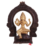 Buy Pure Brass Goddess Mariamman Prabhavali: 9" Dual Copper Tone